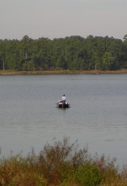 Fishing on the Saluda reservoir